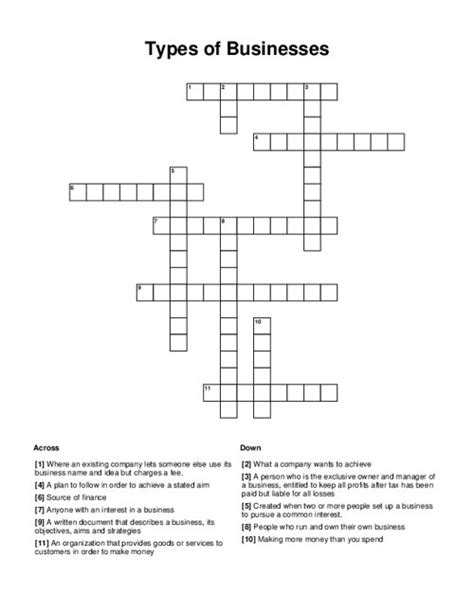 Businesses (7) Crossword Clue .